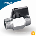 TMOK mini nature color for gas, , 90 degree shut off, aluminum handle brass ball valve